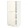 IKEA METOD МЕТОД, висока шафа із полицями, білий / БУДБІН кремово-білий, 60x60x140 см 994.618.89 фото