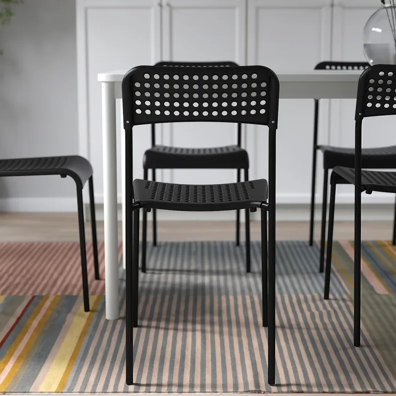 IKEA ADDE АДДЕ, стілець, чорний 902.142.85 фото №5