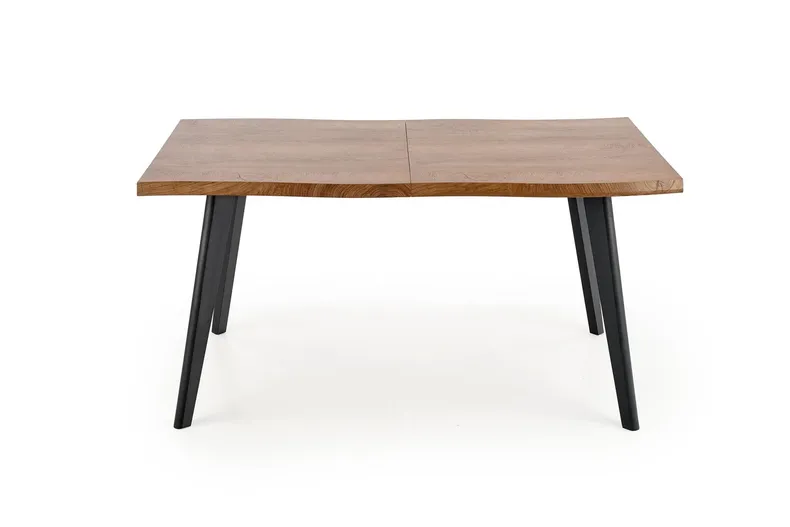 Кухонний стіл розкладний HALMAR DICKSON 120-180x80 см, стільниця - натуральний дуб, ніжки - чорні фото №15