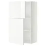 IKEA METOD МЕТОД, навісна шафа з полицями / 2 дверцят, білий / РІНГХУЛЬТ білий, 60x100 см 294.653.86 фото