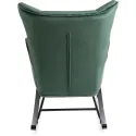 Кресло-качалка бархатное MEBEL ELITE JACKSON Velvet, Зеленый фото thumb №8