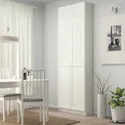 IKEA BILLY БИЛЛИ / OXBERG ОКСБЕРГ, стеллаж с верхними полками / дверями, белый, 80x30x237 см 294.248.38 фото thumb №2