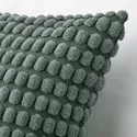 IKEA SVARTPOPPEL СВАРТПОППЕЛЬ, чехол на подушку, серо-зеленый, 50x50 см 905.430.07 фото thumb №4