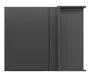 BRW Sole L6 правый угловой кухонный шкаф черный матовый 90x72 см, черный/черный матовый FM_GNW_90/72/40_P/B-CA/CAM фото