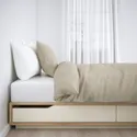 IKEA MANDAL МЭНДАЛЬ, каркас кровати с ящиками, берёза / белый, 140x202 см 302.804.81 фото thumb №2