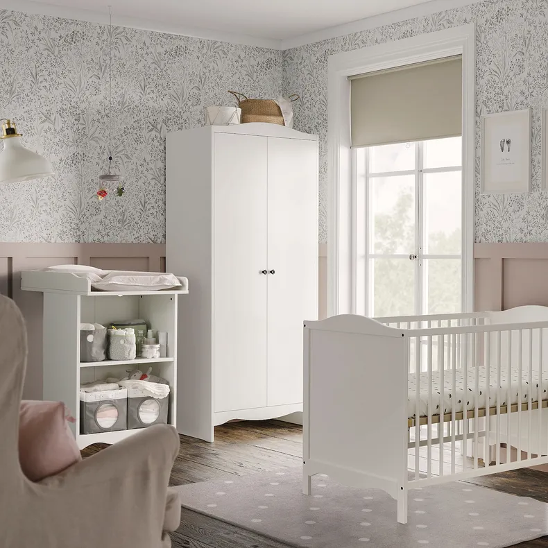 IKEA SMÅGÖRA СМОГЕРА, набір дитячих меблів, 3шт, білий, 60x120 см 195.060.33 фото №2