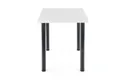 Кухонний стіл HALMAR MODEX 2 120x68 см колір стільниці - білий, ніжки - чорні фото thumb №2
