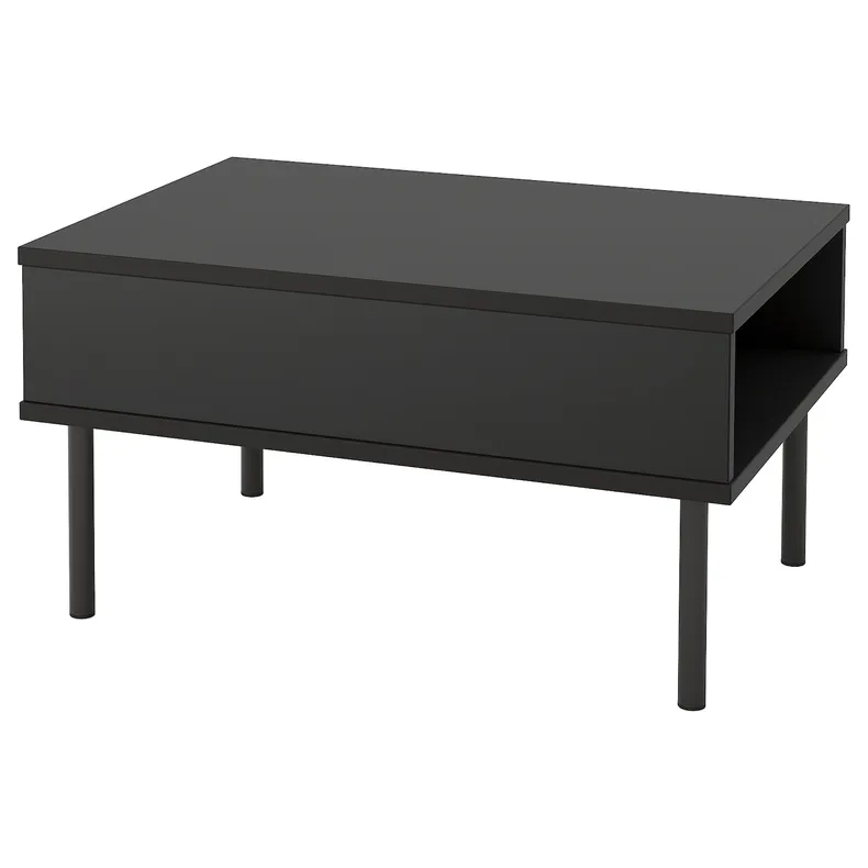IKEA TUNSTA ТУНСТА, придиванный столик, антрацит, 70x50 см 502.995.02 фото №1