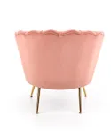 М'яке крісло HALMAR AMORINITO світло-рожевий/золотий фото thumb №8
