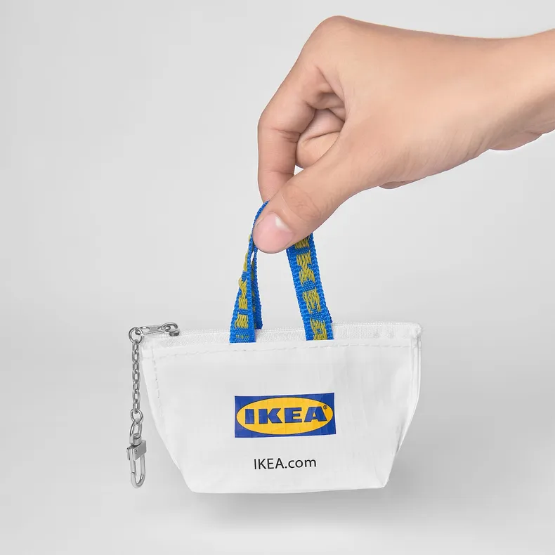 IKEA KNÖLIG КНЕЛІГ, кільце для ключів, маленька біла, 9x7 см 006.007.47 фото №2