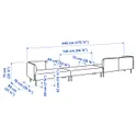 IKEA LILLEHEM, 6-местный модульный диван, Омедненный/коричнево-красный металл 295.361.95 фото thumb №5