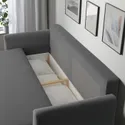 IKEA BRISSUND БРІССУНД, 3-місний диван-ліжко, Хакебо темно-сірий 305.808.56 фото thumb №6