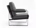 Крісло м'яке з металевим каркасом SIGNAL FOCUS Buffalo, екошкіра: сірий фото thumb №10