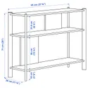 IKEA JÄTTESTA ЭТТЕСТА, придиванный столик, черный, 95x30 см 905.219.15 фото thumb №6