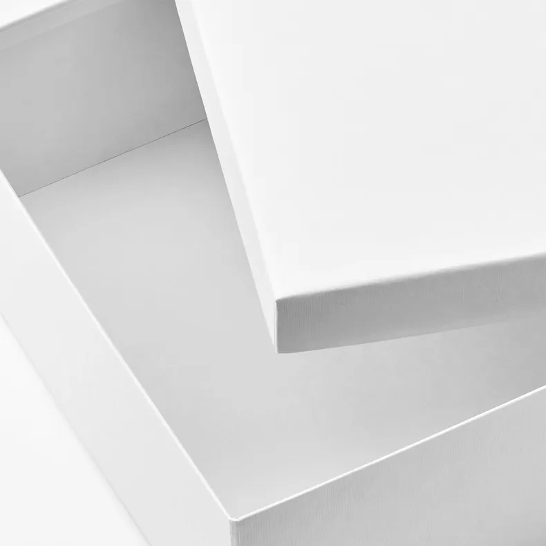 IKEA TJENA ТЙЕНА, коробка для зберігання з кришкою, білий, 25x35x10 см 903.954.22 фото №6