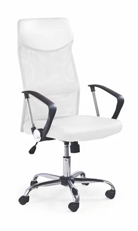 Крісло комп'ютерне офісне обертове HALMAR VIRE білий фото