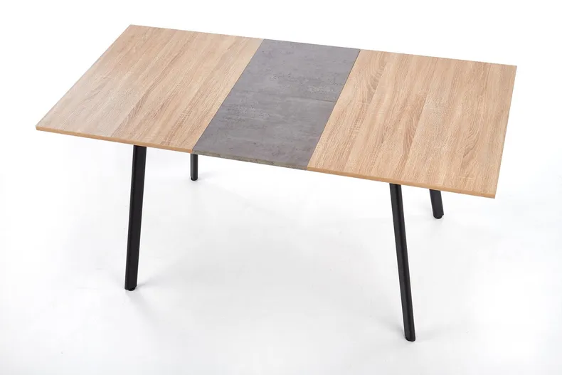 Кухонний стіл розкладний HALMAR ALBON 120-160x80 см дуб сонома / сірий фото №3