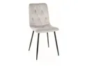 Кухонный стул SIGNAL TOM Velvet, Bluvel 03 - светло-серый фото thumb №1
