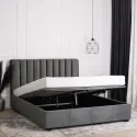 Кровать MEBEL ELITE 140x200 MARI Velour Grey фото thumb №2