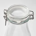 IKEA KORKEN КОРКЕН, банка с крышкой, в форме бутылки, прозрачное стекло, 1.4 l 505.413.74 фото thumb №4