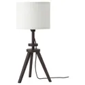 IKEA LAUTERS ЛАУТЕРС, лампа настольная, коричневый пепел / белый 004.049.06 фото thumb №1