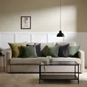 IKEA SANELA САНЕЛА, чохол на подушку, світлий оливково-зелений, 65x65 см 304.565.31 фото thumb №4