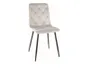Кухонный стул SIGNAL JERRY Velvet, Bluvel 03 - светло-серый фото