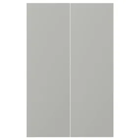IKEA HAVSTORP ХАВСТОРП, дверца д / напольн углового шк, 2шт, светло-серый, 25x80 см 905.684.89 фото
