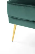 Кухонний стілець HALMAR SANTI темно-зелений/золотий фото thumb №8