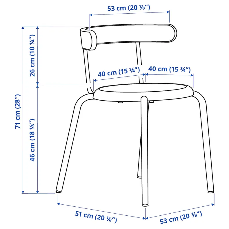 IKEA YNGVAR ІНГВАР, стілець, антрацит 804.176.36 фото №11