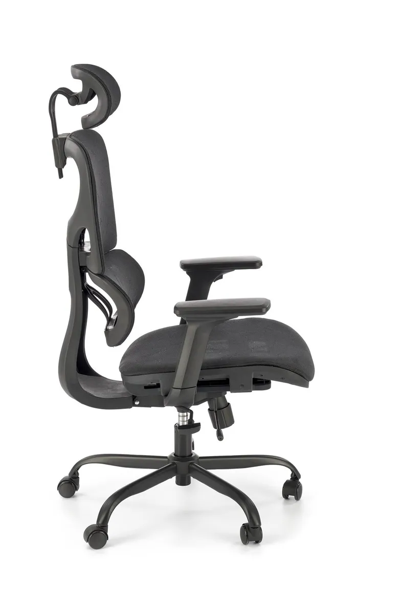 Крісло комп'ютерне офісне обертове HALMAR GOTARD чорний фото №6