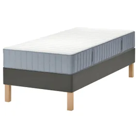 IKEA LYNGÖR ЛЮНГЕР, диван-ліжко, Валевог твердий / світло-блакитний темно-сірий, 90x200 см 395.427.18 фото