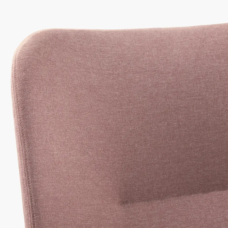 IKEA VEDBO ВЕДБУ, крісло із високою спинкою, Гарматний світло-рожевий 505.522.25 фото №4