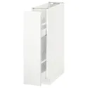 IKEA METOD МЕТОД, напол шкаф / выдв внутр элем, белый / Воксторп матовый белый, 20x60 см 191.661.56 фото thumb №1