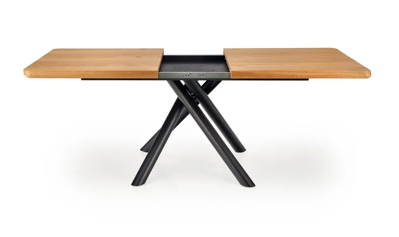 Кухонний стіл розкладний HALMAR DERRICK 160-200x90 см натуральний дуб/чорний фото №17