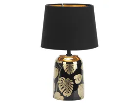 BRW Керамічна настільна лампа Sonal чорно-золотавого кольору 081515 фото