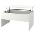 IKEA ÖSTAVALL ОСТАВАЛЛ, регулируемый журнальный стол, белый, 90 см 005.300.66 фото thumb №1