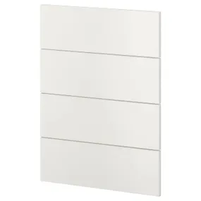IKEA METOD МЕТОД, 4 фронтальні панелі для посудомийки, Веддинг білий, 60 см 894.500.18 фото