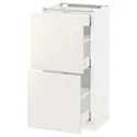 IKEA METOD МЕТОД / MAXIMERA МАКСІМЕРА, підлогова шафа / 2 фронт пан / 3 шухл, білий / ВЕДДІНГЕ білий, 40x37 см 290.516.78 фото thumb №1