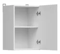 BRW Верхний шкаф для кухни Junona Line 40 см левый/правый светло-серый глянец, светло-серый глянец G1D/40/57_LP-BI/JSZP фото thumb №4