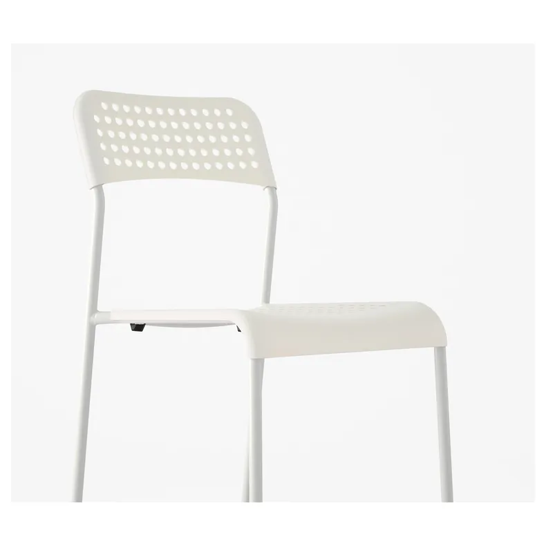 IKEA ADDE АДДЕ, стілець, білий 102.191.78 фото №7