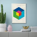 IKEA BILD БІЛЬД, постер, кольорові блоки, 50x70 см 905.216.37 фото thumb №2