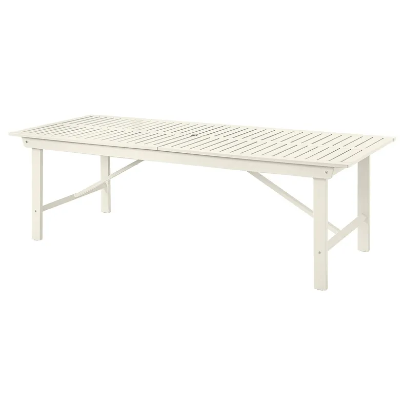 IKEA BONDHOLMEN БОНДХОЛЬМЕН, садовый стол, белый / бежевый, 235x90 см 205.581.96 фото №2