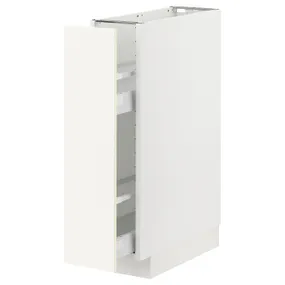 IKEA METOD МЕТОД / MAXIMERA МАКСІМЕРА, підлог шафа / висувна внутрішн секція, білий / ВАЛЛЬСТЕНА білий, 20x60 см 995.071.42 фото