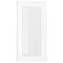IKEA HEJSTA ХЭЙСТА, стеклянная дверь, белое / прозрачное стекло, 30x60 см 705.266.31 фото
