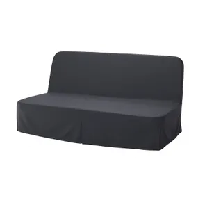 IKEA NYHAMN НІХАМН, 3-місний диван-ліжко, матрац з блоком незалежних пружин НАГГЕН/темно-сірий 994.946.20 фото