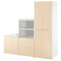 IKEA SMÅSTAD СМОСТАД / PLATSA ПЛАТСА, комбинация д / хранения, белый / берёзовый, 180x57x181 см 994.876.34 фото thumb №1