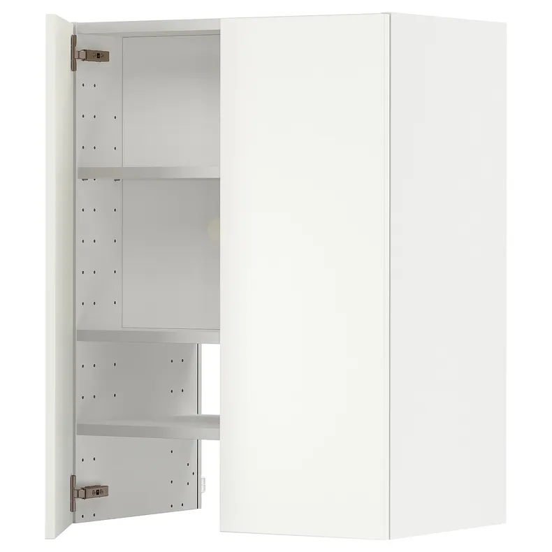 IKEA METOD МЕТОД, навесной шкаф д / вытяжки / полка / дверь, белый / гавсторпский бежевый, 60x80 см 895.045.25 фото №1