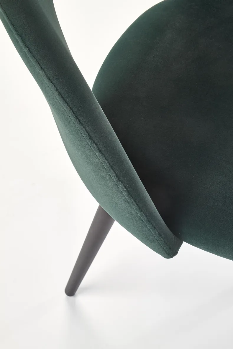 Кухонний стілець HALMAR K384 темно-зелений/чорний (1шт=4шт) фото №8