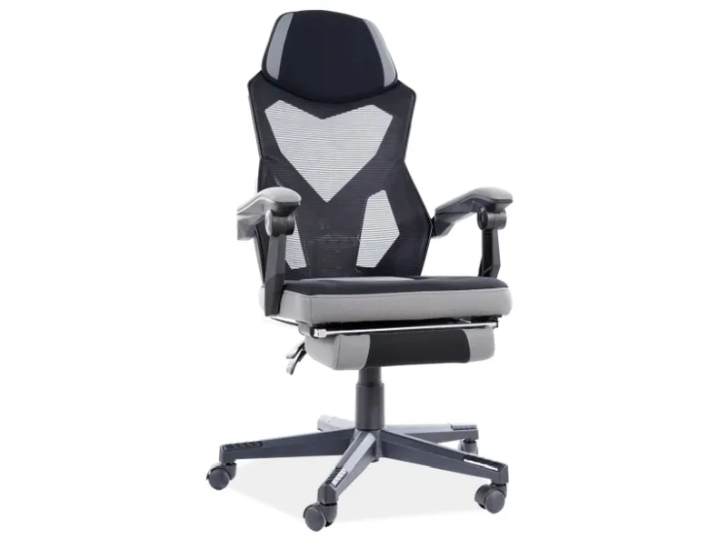 Поворотний стілець SIGNAL Q-939, сірий / чорний фото №1